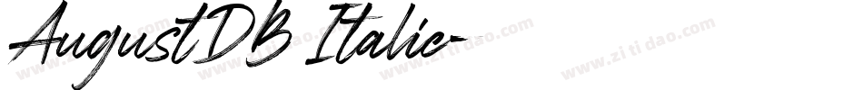AugustDB Italic字体转换